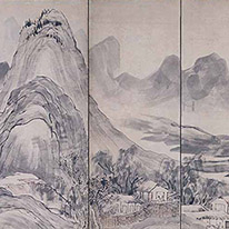 Landscape after Wang Meng By Yosa Buson Kyoto National Museum