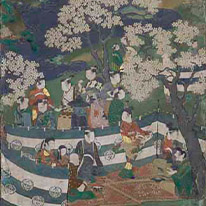 Amusements beneath Cherry Trees