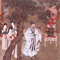 Garden of the Golden Valley by Chou Ying (Chion-in Temple, Important Cultural Property)
