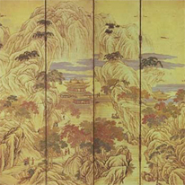 Landscape with Pavillions by Wáng Yún, Kyoto National Museum