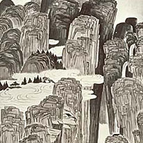 Song-Style Landscape, by Qi Baishi, Kyoto National Museum