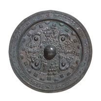 Mirror with Four Buddhas and Four Animals, Important Cultural Property (Kyoto National Museum)