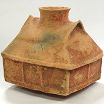 Important Art Object House-shaped Vessel. Excavated at Yurihama-chō Fujitsu, Tottori Prefecture. Tottori Prefectural Museum.