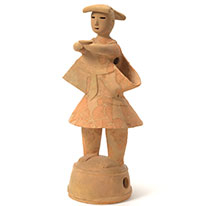 <em>Haniwa</em>, Female Shaman Figure. Excavated from the Imashirozuka tumulus, Osaka. Imashirozuka Museum, Takatsuki, Osaka