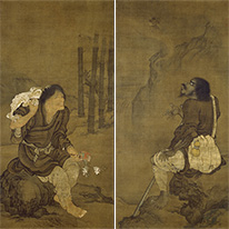 Important Cultural Property Liu Haichan and Li Tieguai By Yan Hui Chion-ji Temple, Kyoto