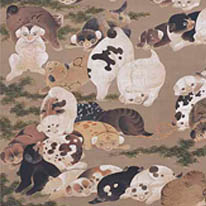 One Hundred Dogs. By Itō Jakuchū. Kyoto National Museum