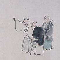 The Narrow Road through the Provinces (detail) By Yosa Buson (Important Cultural Property, Kyoto National Museum)