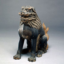 獅子・狛犬のうち獅子　峰定寺伝来　当館