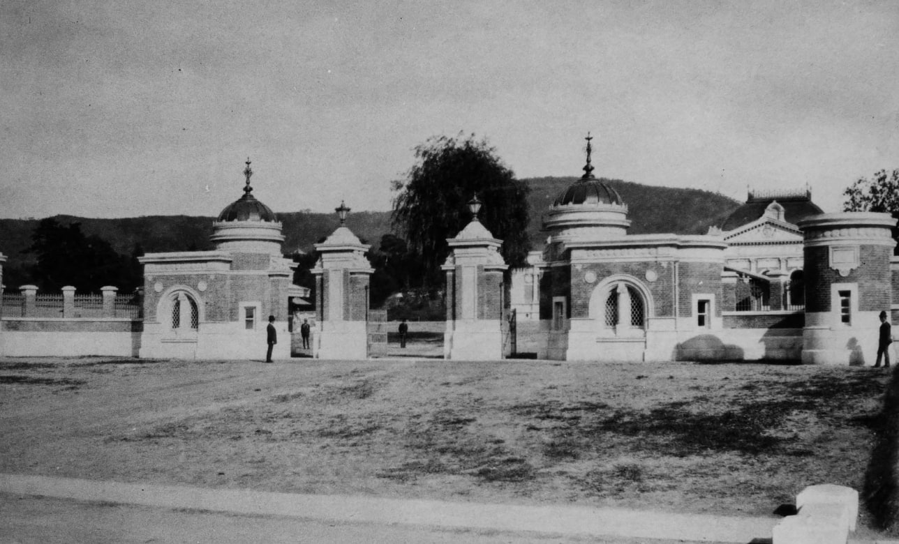 The newly constructed Main Gate