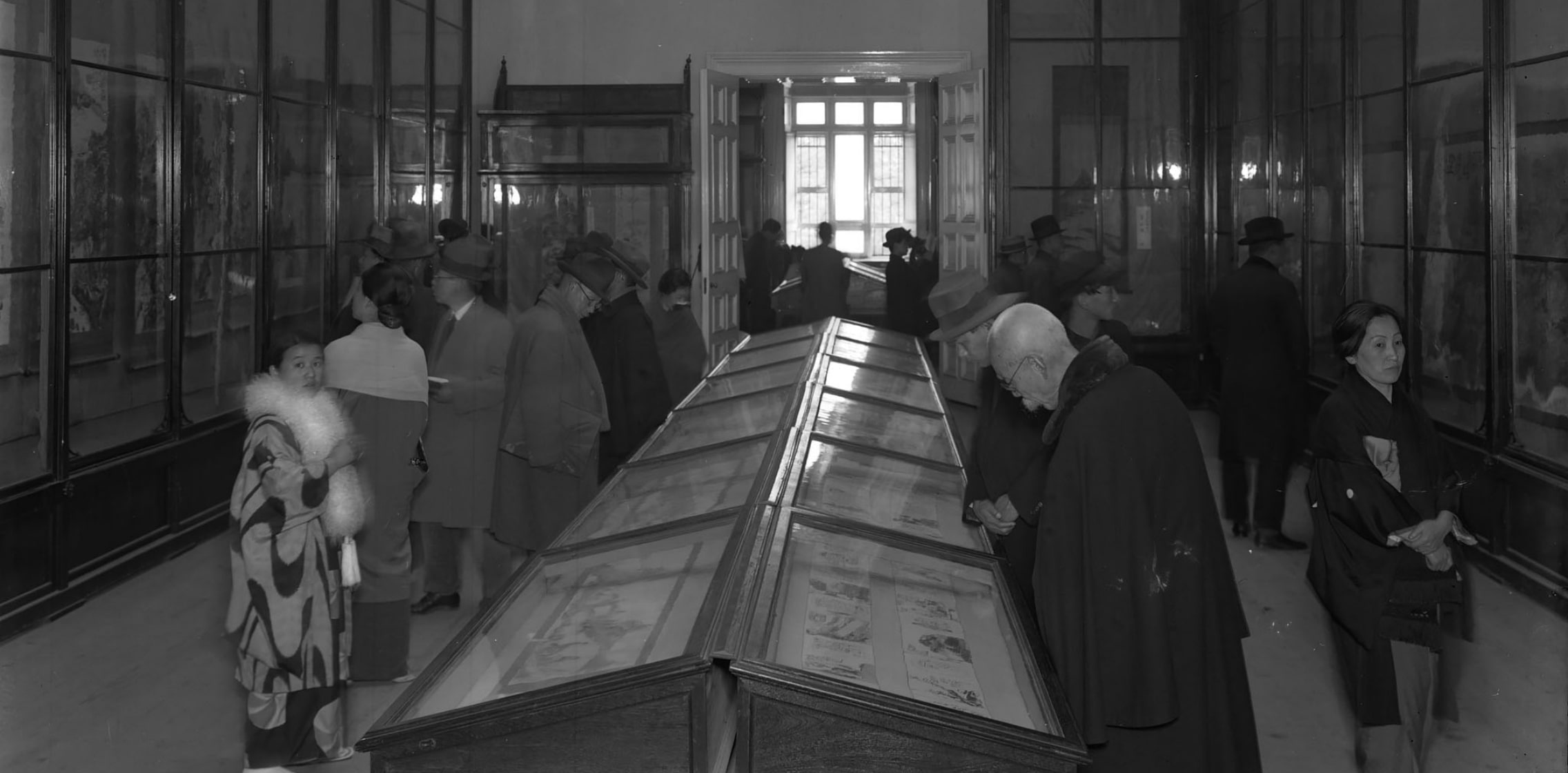 Museum visitors in the Main Hall